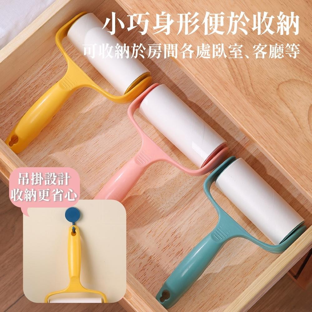黏毛器 滾筒粘毛器 黏毛滾輪  滾毛器 除塵滾筒 清毛器 補充包 黏毛 除塵 滾輪黏 【啡茶時刻】-細節圖6