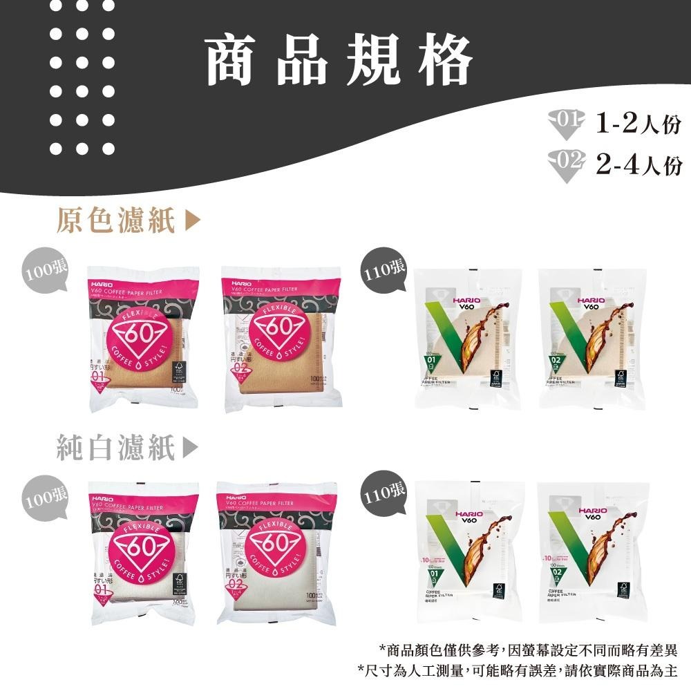 咖啡濾紙 Hario濾紙 無漂白濾紙 漂白濾紙 錐形濾紙 好璃奧濾紙 100入 日本製 濾紙v60 01 【啡茶時刻】-細節圖6