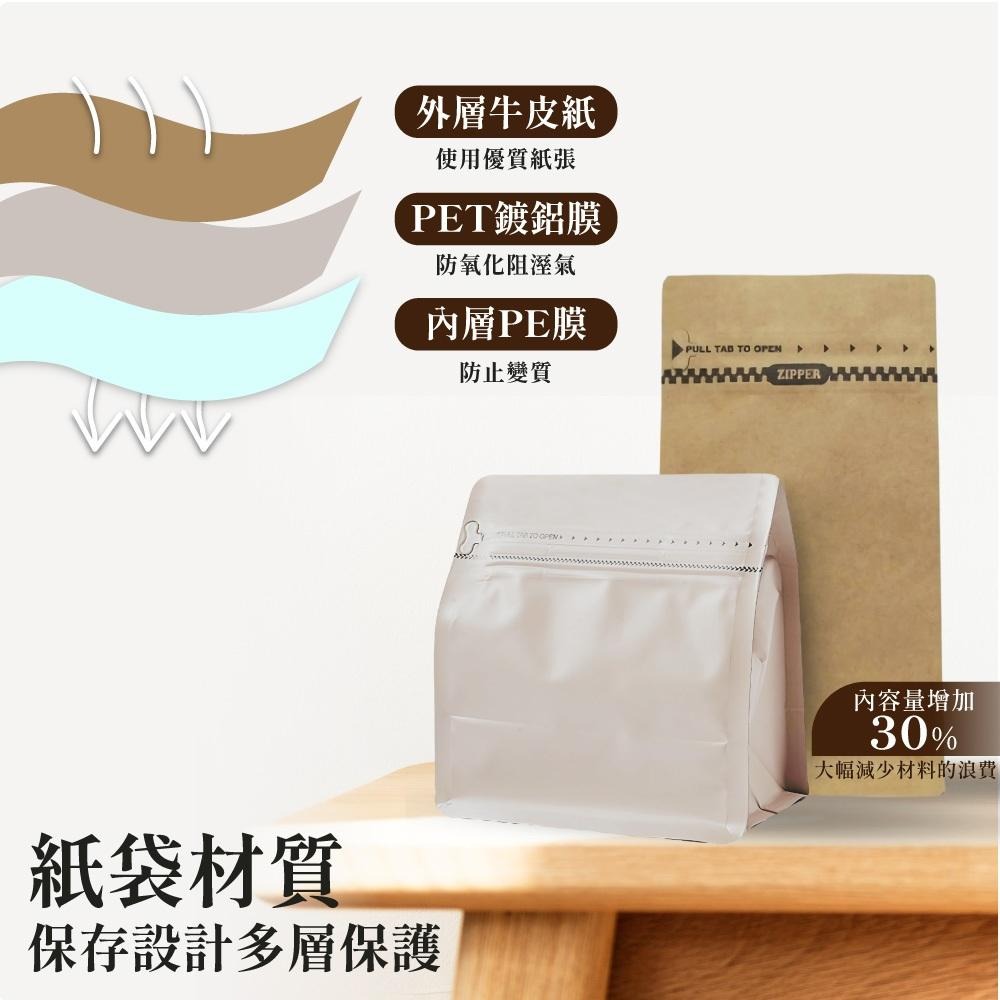 咖啡袋  咖啡豆袋 口袋夾鏈平底袋 咖啡半磅袋 餅乾袋 零食袋 【啡茶時刻】-細節圖7
