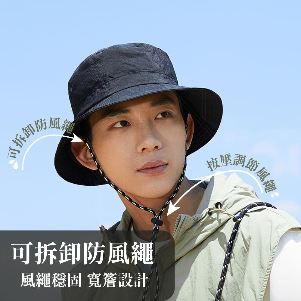漁夫帽 折疊漁夫帽 速乾漁夫帽 素面漁夫帽 防曬帽 遮陽帽 登山帽 露營帽 帽子 【啡茶時刻】-細節圖4
