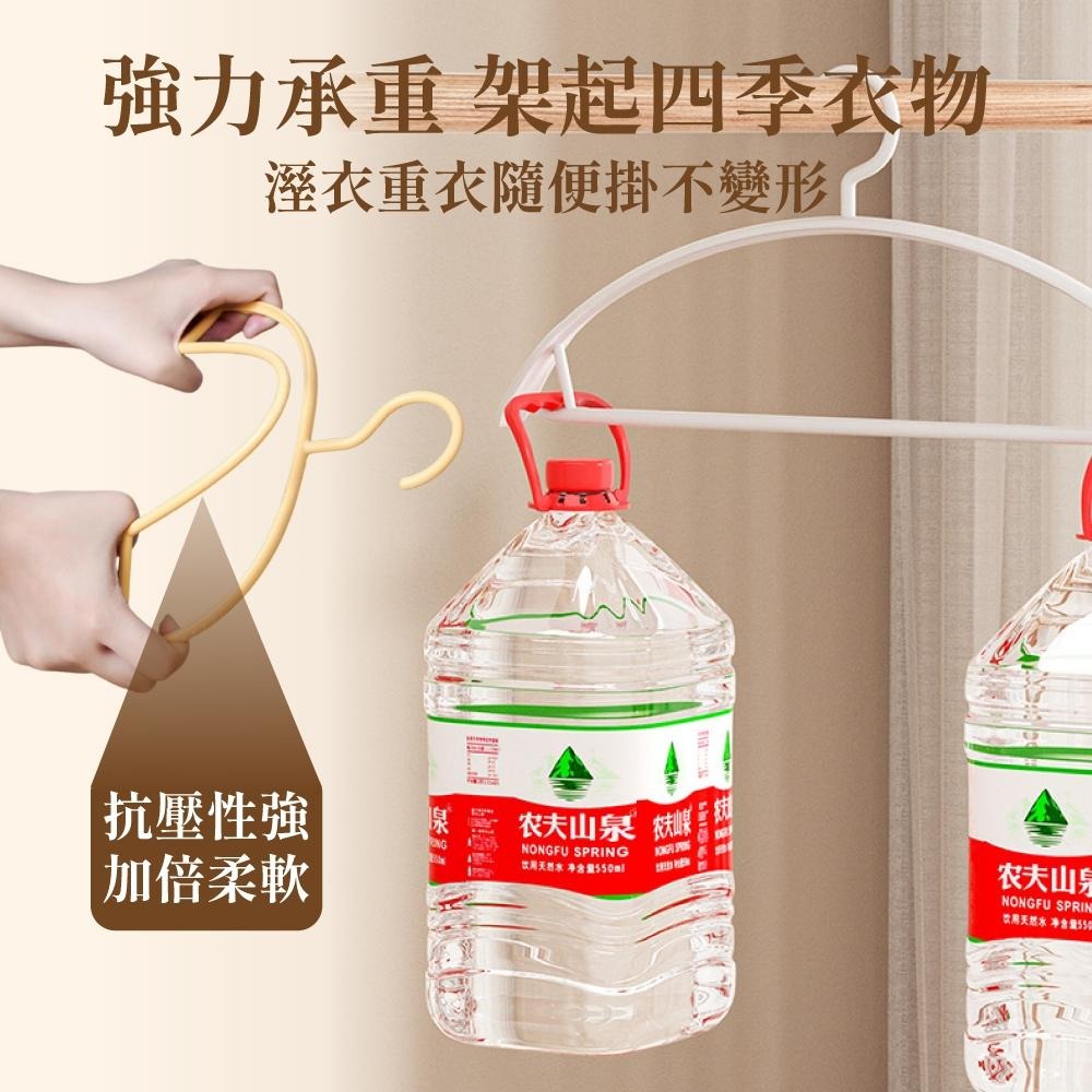 衣架 曬衣架 晾衣架 衣架子 掛衣架 無痕衣架 無痕防滑衣架 防滑衣架 掛衣架 塑膠衣架 【啡茶時刻】-細節圖6