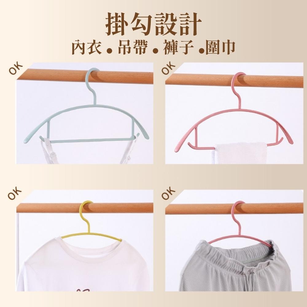 衣架 曬衣架 晾衣架 衣架子 掛衣架 無痕衣架 無痕防滑衣架 防滑衣架 掛衣架 塑膠衣架 【啡茶時刻】-細節圖7