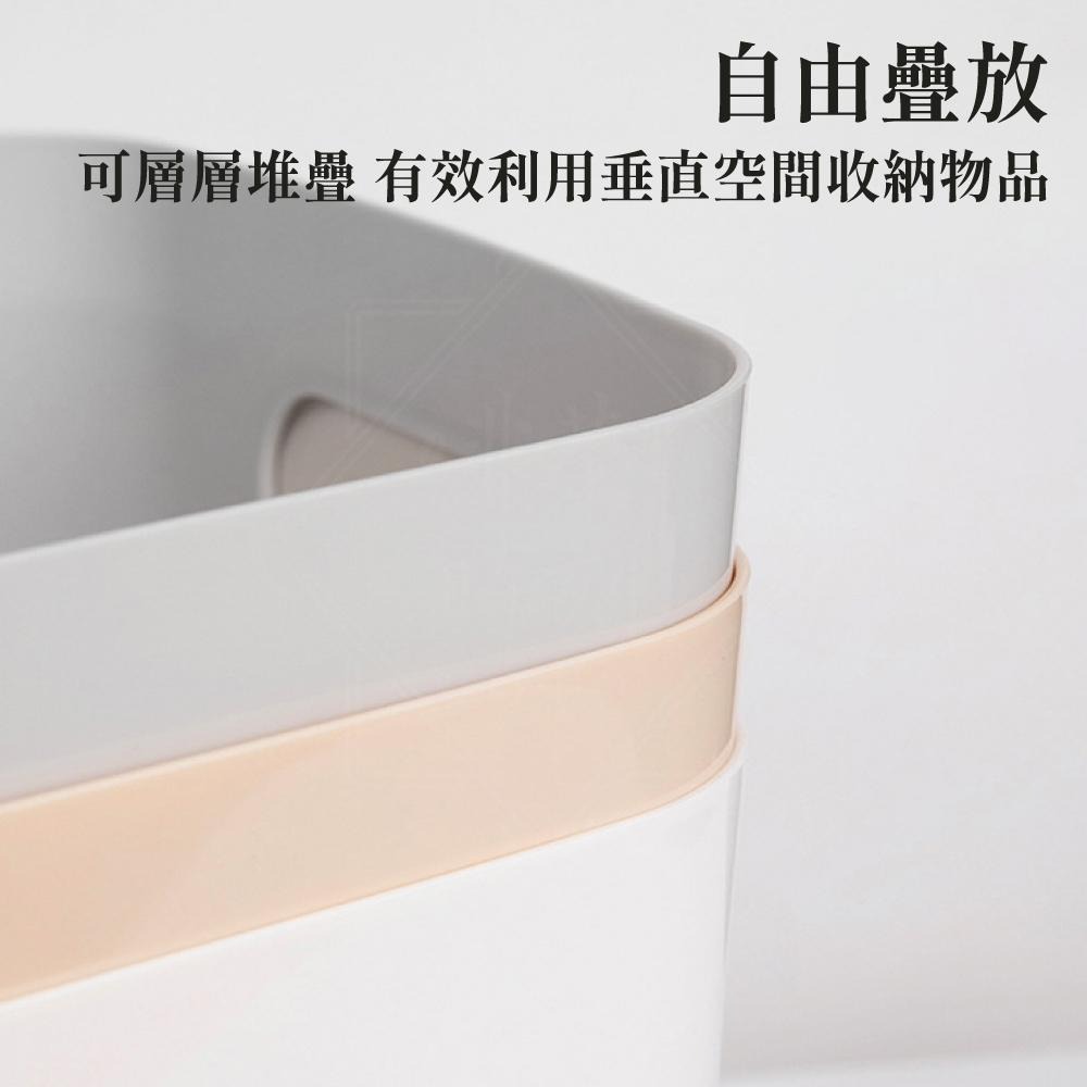 收納盒 塑膠籃 置物盒 收納籃 整理盒 廚房收納 浴室收納 桌上收納 收納 【啡茶時刻】-細節圖4