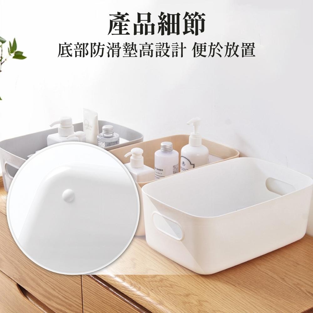 收納盒 塑膠籃 置物盒 收納籃 整理盒 廚房收納 浴室收納 桌上收納 收納 【啡茶時刻】-細節圖6