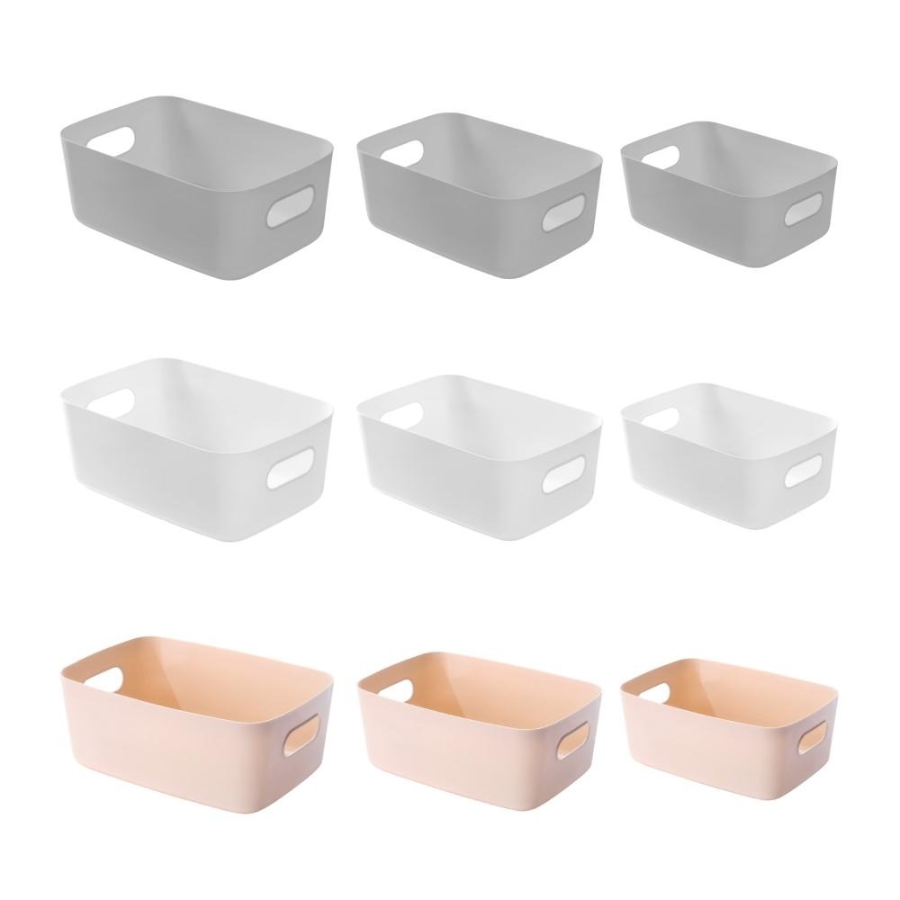 收納盒 塑膠籃 置物盒 收納籃 整理盒 廚房收納 浴室收納 桌上收納 收納 【啡茶時刻】-細節圖8