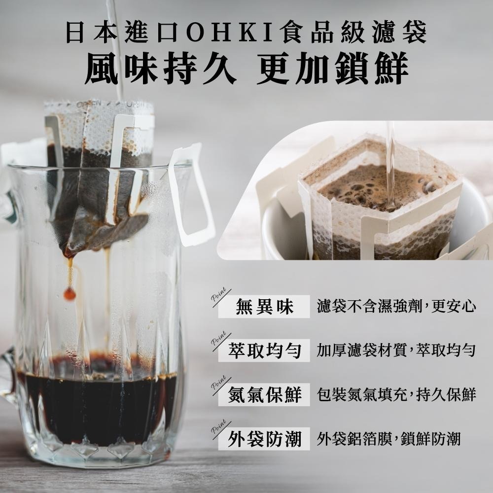 濾掛咖啡 虎厲害配方 黑咖啡 咖啡粉 coffee 濾掛式咖啡 耳掛咖啡 美式咖啡 咖啡 咖啡豆粉【啡茶時刻】-細節圖3