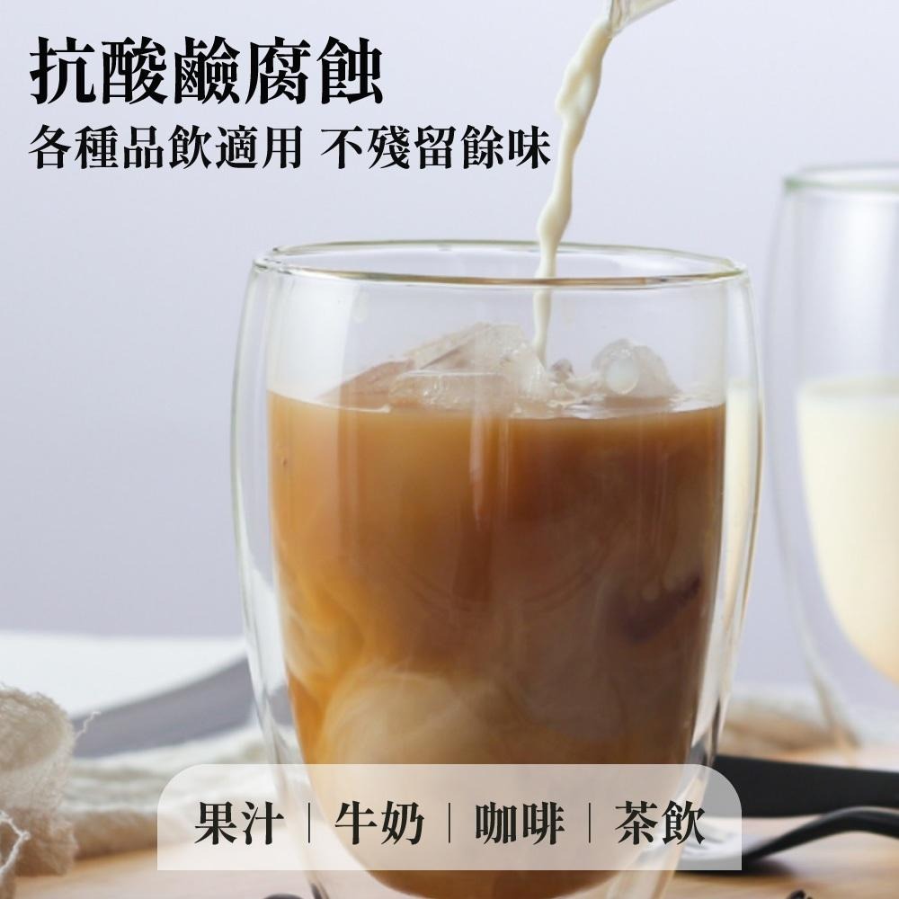 雙層玻璃杯 雙層杯 雙層隔熱杯 高硼矽 水杯 咖啡杯 馬克杯 玻璃杯 隔熱杯 蓋子玻璃杯 【啡茶時刻】-細節圖7