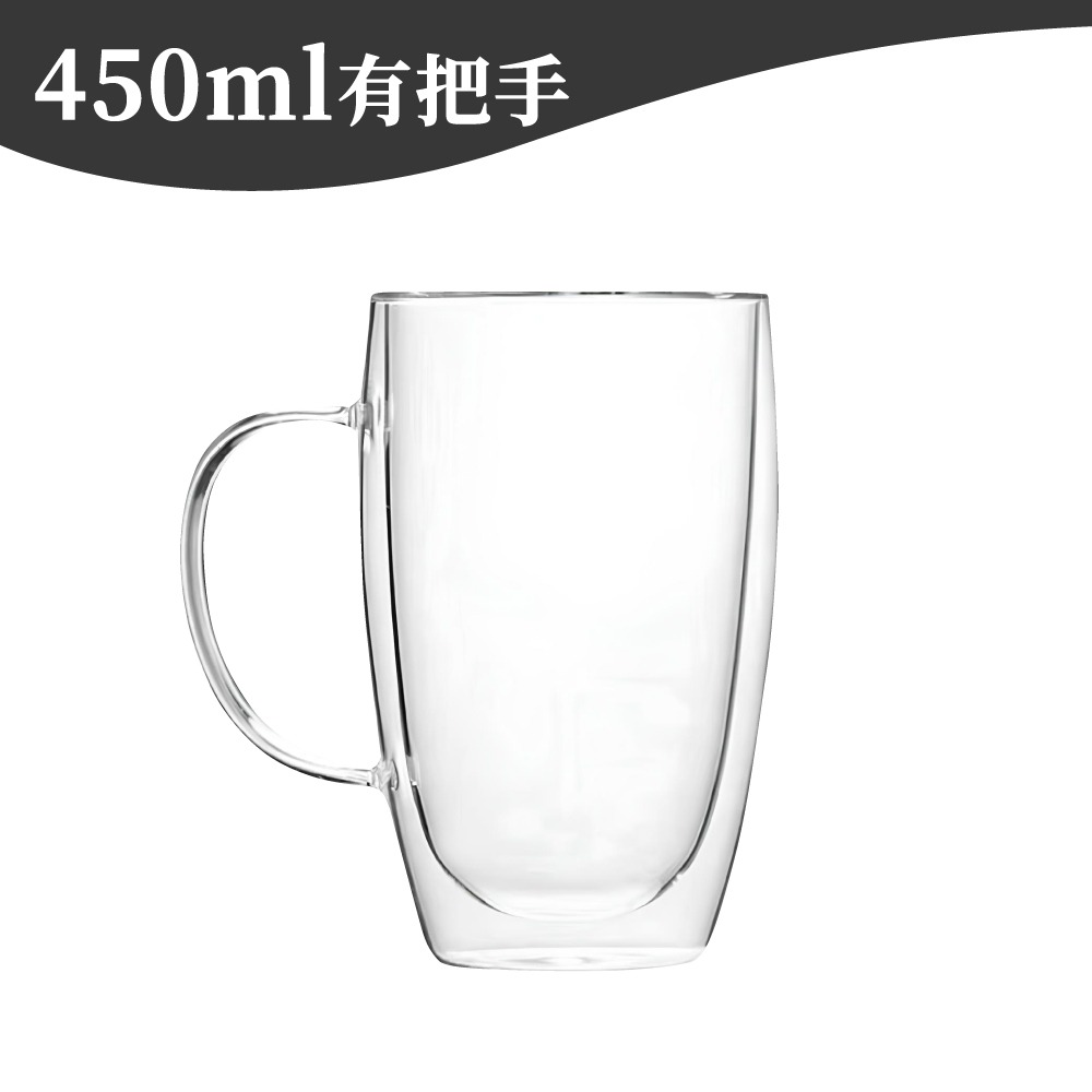雙層玻璃杯 雙層杯 雙層隔熱杯 高硼矽 水杯 咖啡杯 馬克杯 玻璃杯 隔熱杯 蓋子玻璃杯 【啡茶時刻】-規格圖9