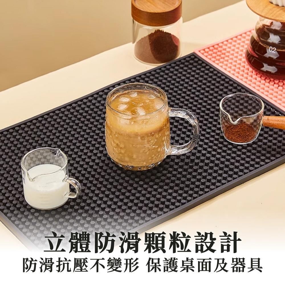 吧檯墊 咖啡墊 防水墊 吧台瀝水墊 橡膠防滑墊 濾水墊 隔水墊橡膠吧墊 瀝水墊 防滑杯墊 咖啡器具 【啡茶時刻】-細節圖2