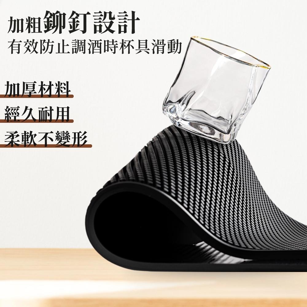 吧檯墊 咖啡墊 防水墊 吧台瀝水墊 橡膠防滑墊 濾水墊 隔水墊橡膠吧墊 瀝水墊 防滑杯墊 咖啡器具 【啡茶時刻】-細節圖5