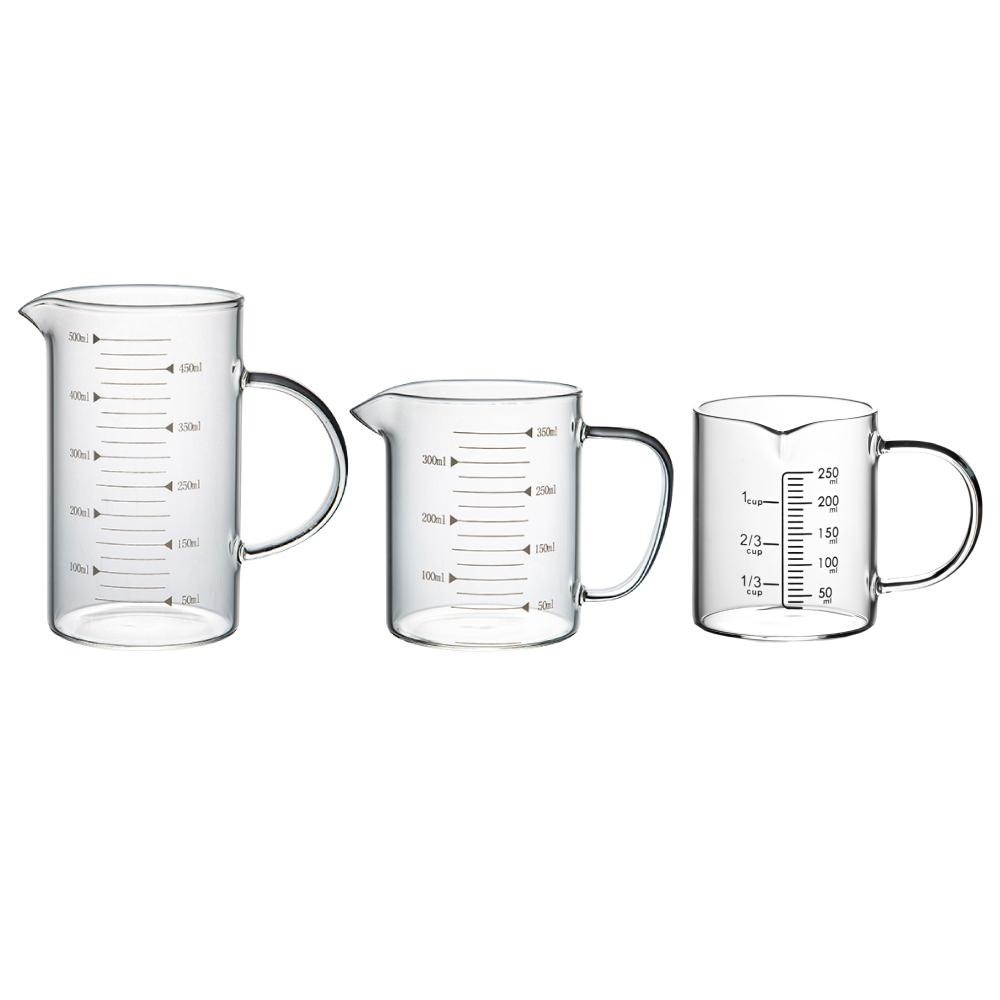 咖啡壺 咖啡量杯 量杯 玻璃刻度量杯 耐熱量杯 烘焙量杯 牛奶杯 飲料杯 廚房用品 咖啡器具【啡茶時刻】-細節圖9