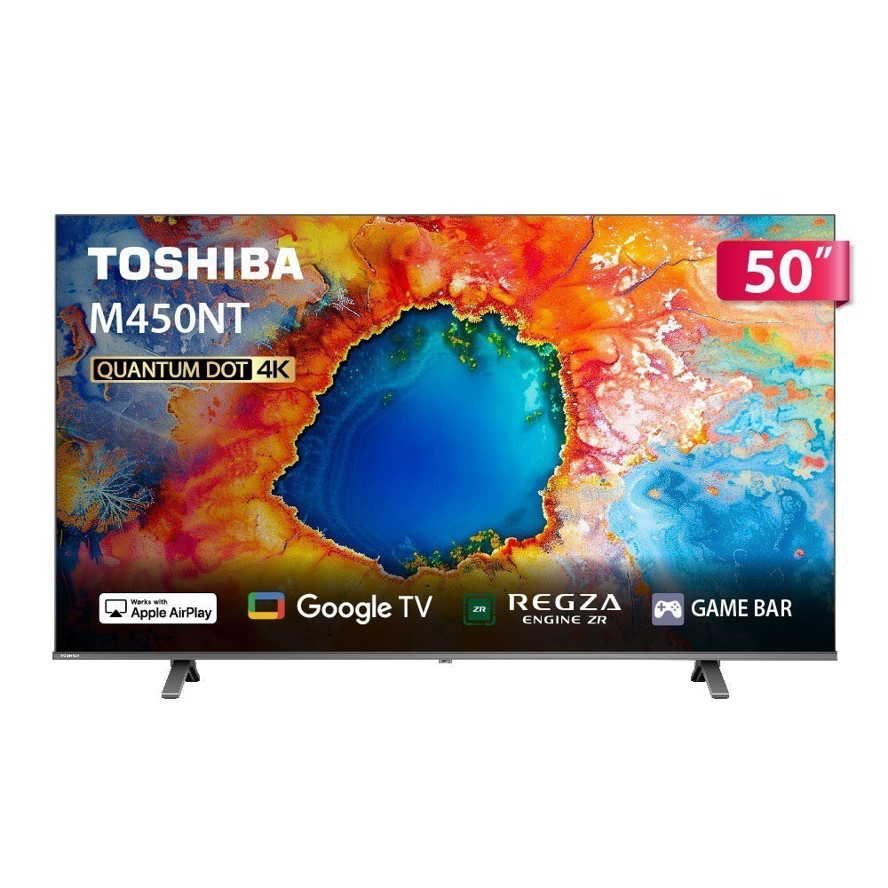 TOSHIBA 東芝 REGZA 50型4K QLED Google TV液晶顯示器(50M450NT)-細節圖2
