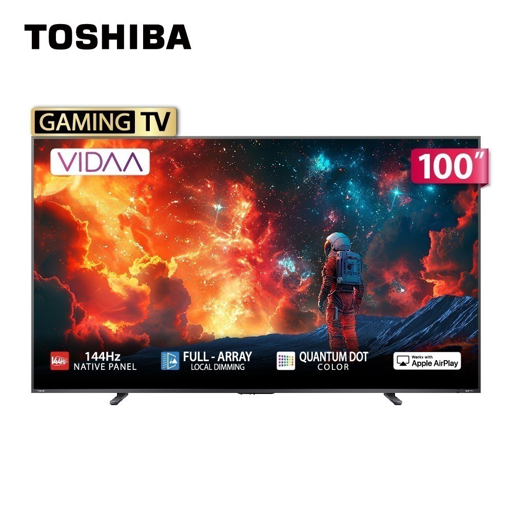 TOSHIBA 東芝 REGZA 100吋 QLED AirPlay2 智慧顯示器(100Z670NP)-細節圖2
