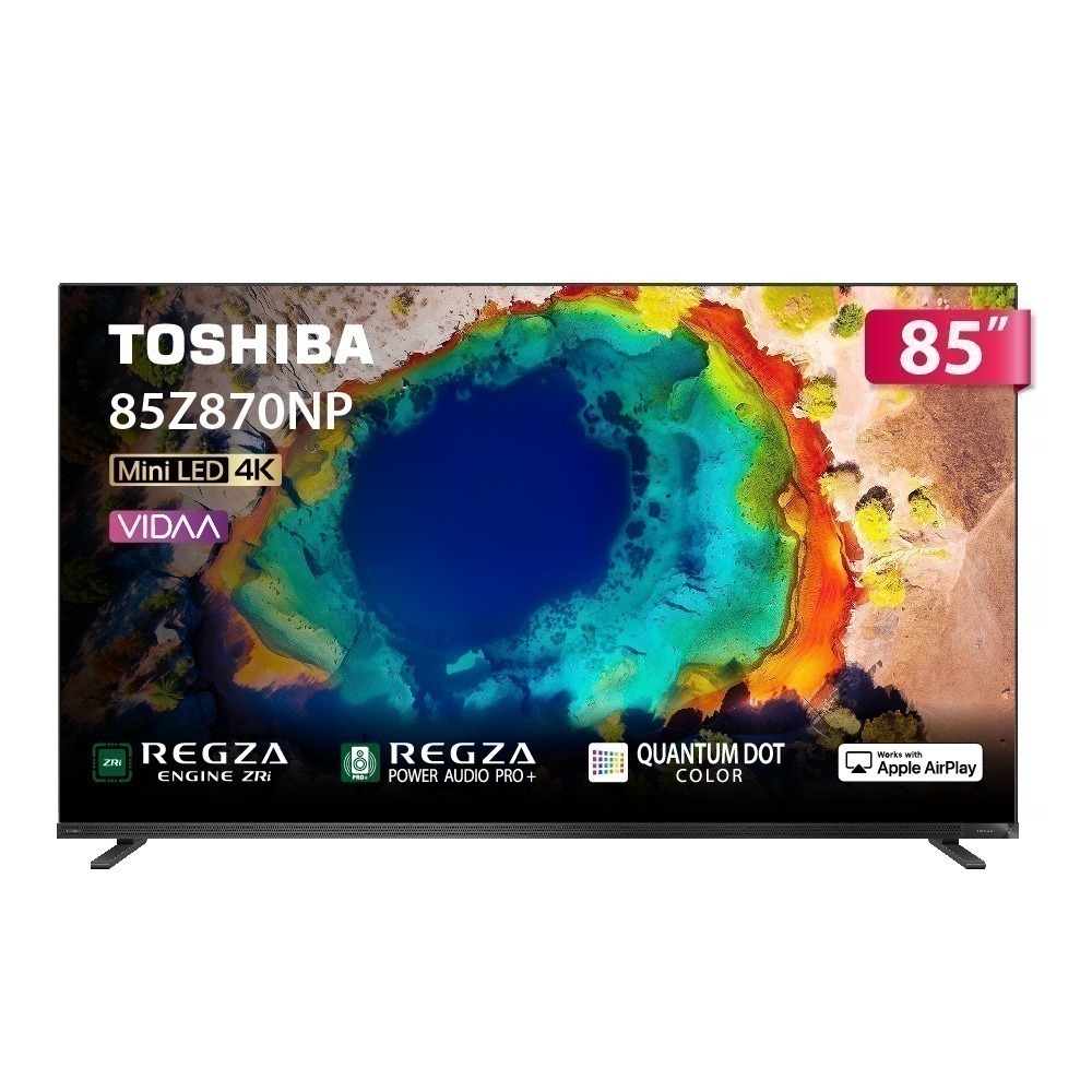 TOSHIBA 東芝 REGZA 85型4K AirPlay2  智慧顯示器 85Z870NP-細節圖2