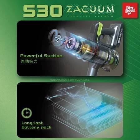 【Dirt Devil】S30 Zacuum寵物毛髮專用 鋰電無線吸塵器-細節圖3