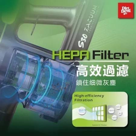 【Dirt Devil】S30 Zacuum寵物毛髮專用 鋰電無線吸塵器-細節圖7
