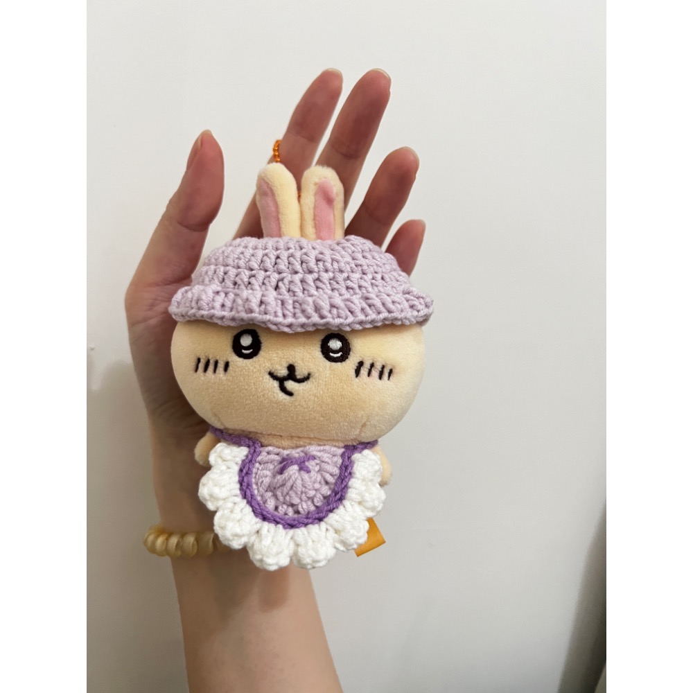 吉伊卡哇娃衣（烏薩琪小腳）_娃娃巾+帽子_共四色 ✿花福手作｜鉤針 手工 吊飾 客製-規格圖1