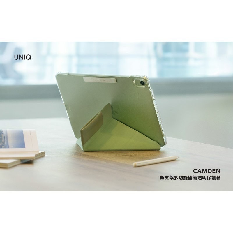 UNIQ 抗菌磁吸設計帶支架多功能極簡透明 iPad保護殼 平板殼 10.2吋 防摔殼 軍規殼-細節圖2