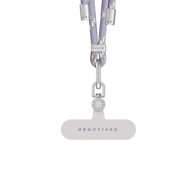 【單鉤】6mm可調｜白藤紫+紫色墊片