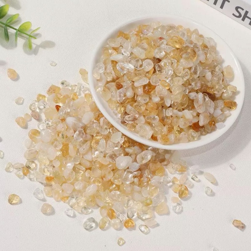 巴西黃水晶 巴西黃阿賽水晶 天然水晶碎石 淨化碎石 魚缸花盆造景石 黃水晶 純天然無優化 招財碎石-細節圖3