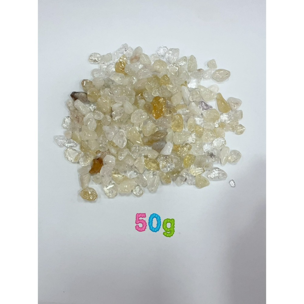 巴西黃水晶 巴西黃阿賽水晶 天然水晶碎石 淨化碎石 魚缸花盆造景石 黃水晶 純天然無優化 招財碎石-規格圖3