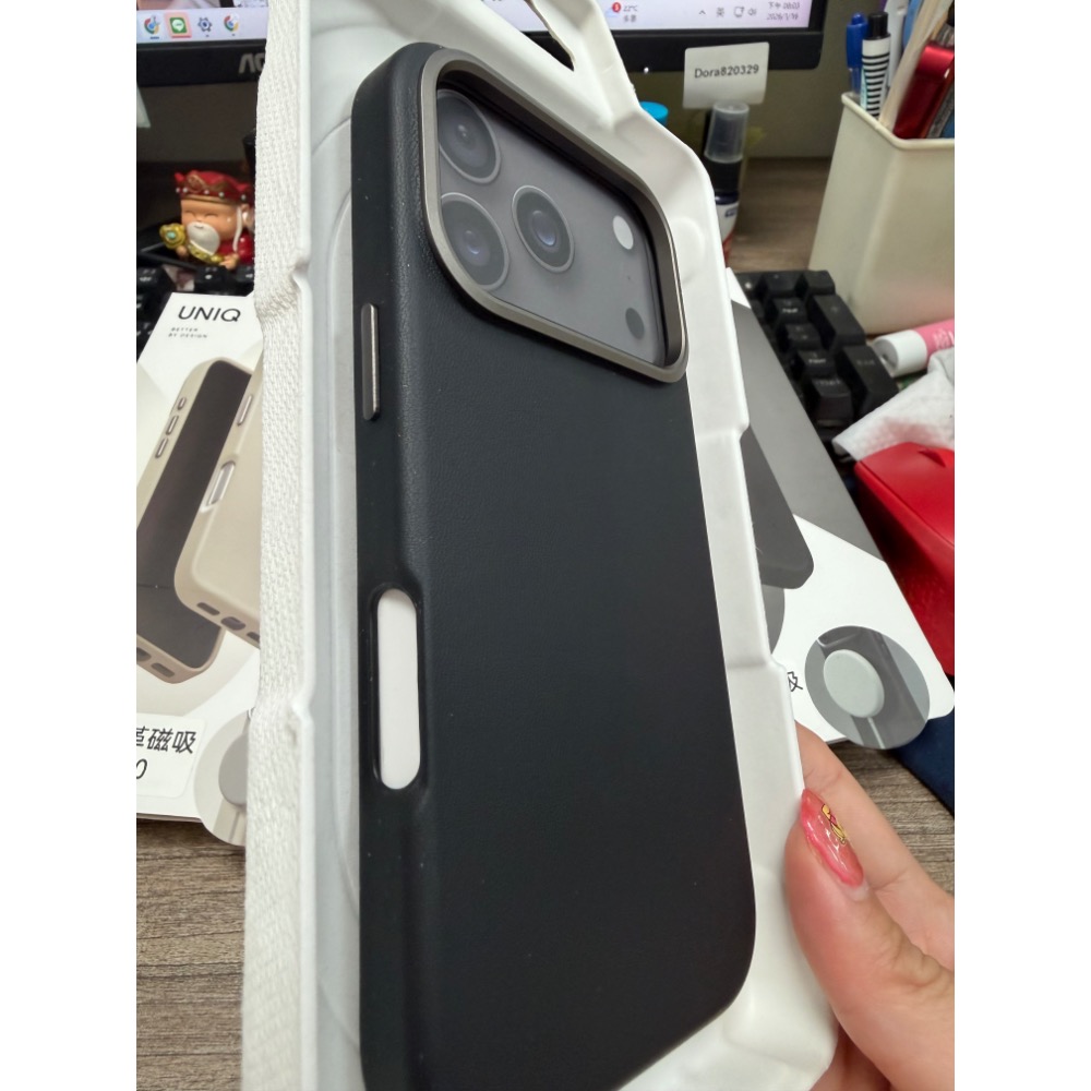 UNIQ Lyden Magclick 耐刮皮革磁吸保護殼 for iPhone 17-細節圖3