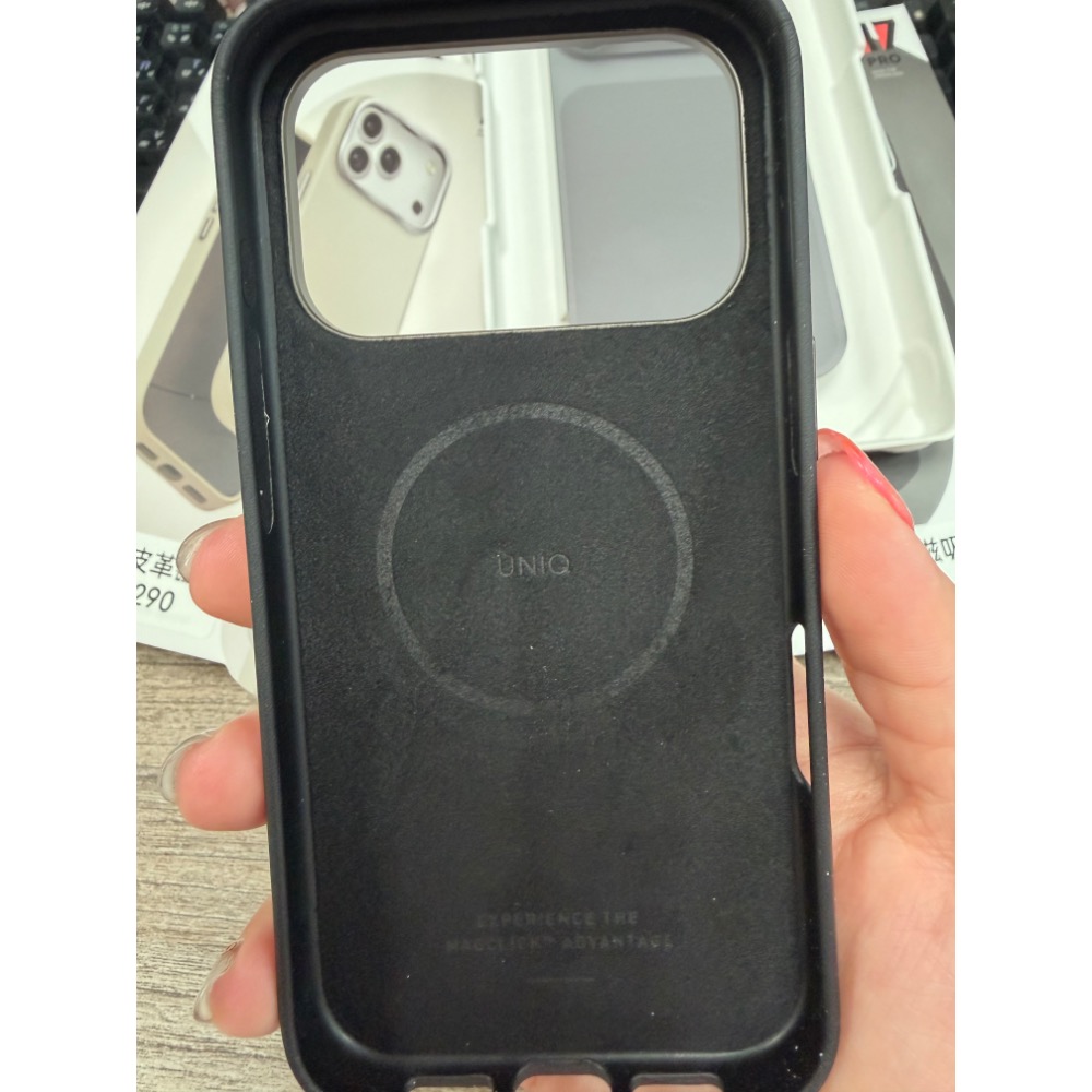 UNIQ Lyden Magclick 耐刮皮革磁吸保護殼 for iPhone 17-細節圖5