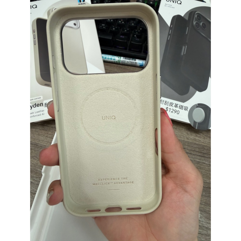 UNIQ Lyden Magclick 耐刮皮革磁吸保護殼 for iPhone 17-細節圖7