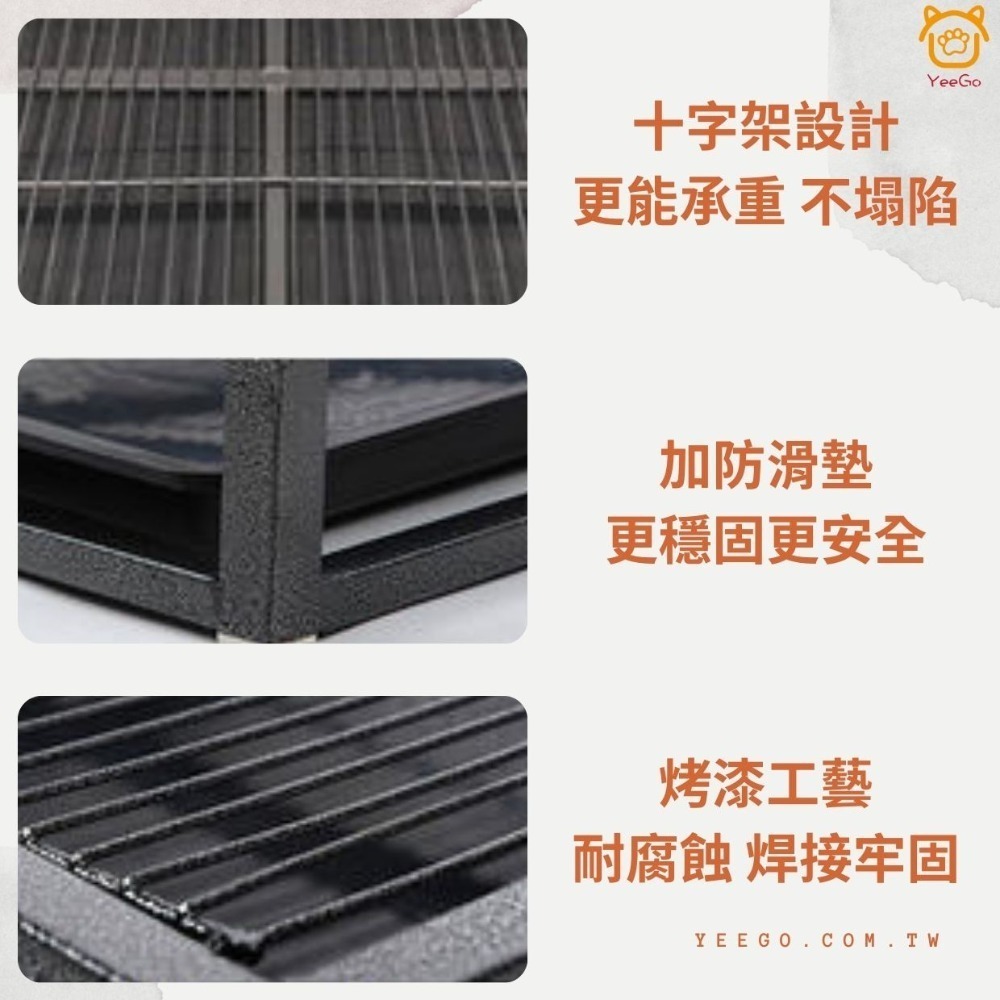 【YeeGo 億購寵物】L號方管金屬狗廁 金屬狗廁 狗廁所 狗便盆 平板狗廁所 寵物訓練 寵物尿盆-細節圖4