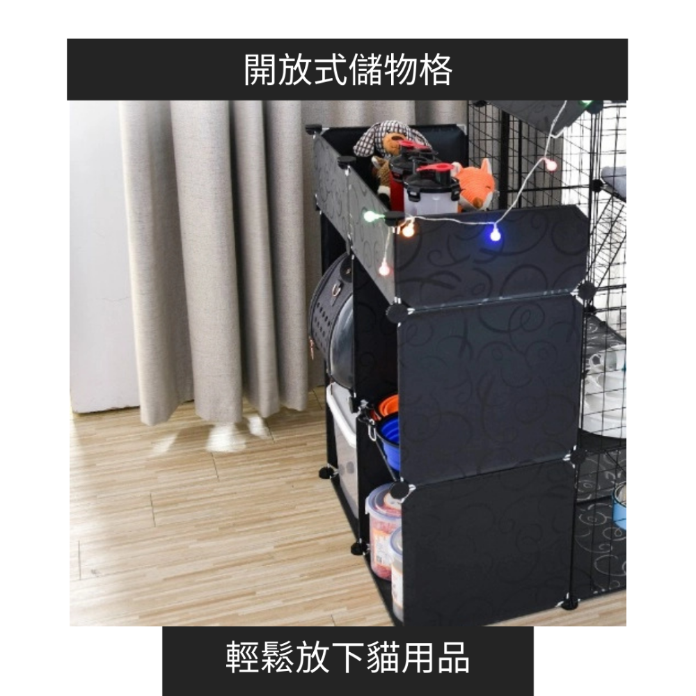 【YeeGo 億購寵物】55片裝DIY屋簷式寵物圍欄豪華組合屋 寵物圍欄 組合式寵物柵欄 圍欄 鐵網 組合柵欄 狗狗圍欄-細節圖3