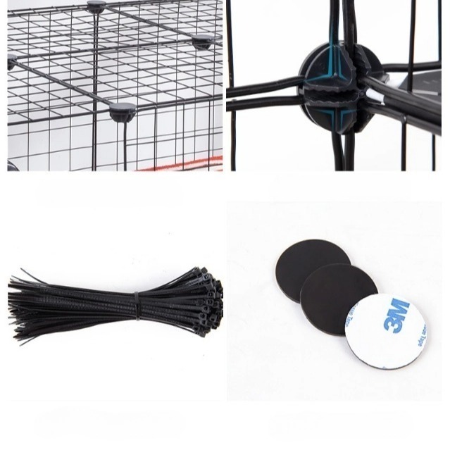 【YeeGo 億購寵物】55片裝DIY屋簷式寵物圍欄豪華組合屋 寵物圍欄 組合式寵物柵欄 圍欄 鐵網 組合柵欄 狗狗圍欄-細節圖4