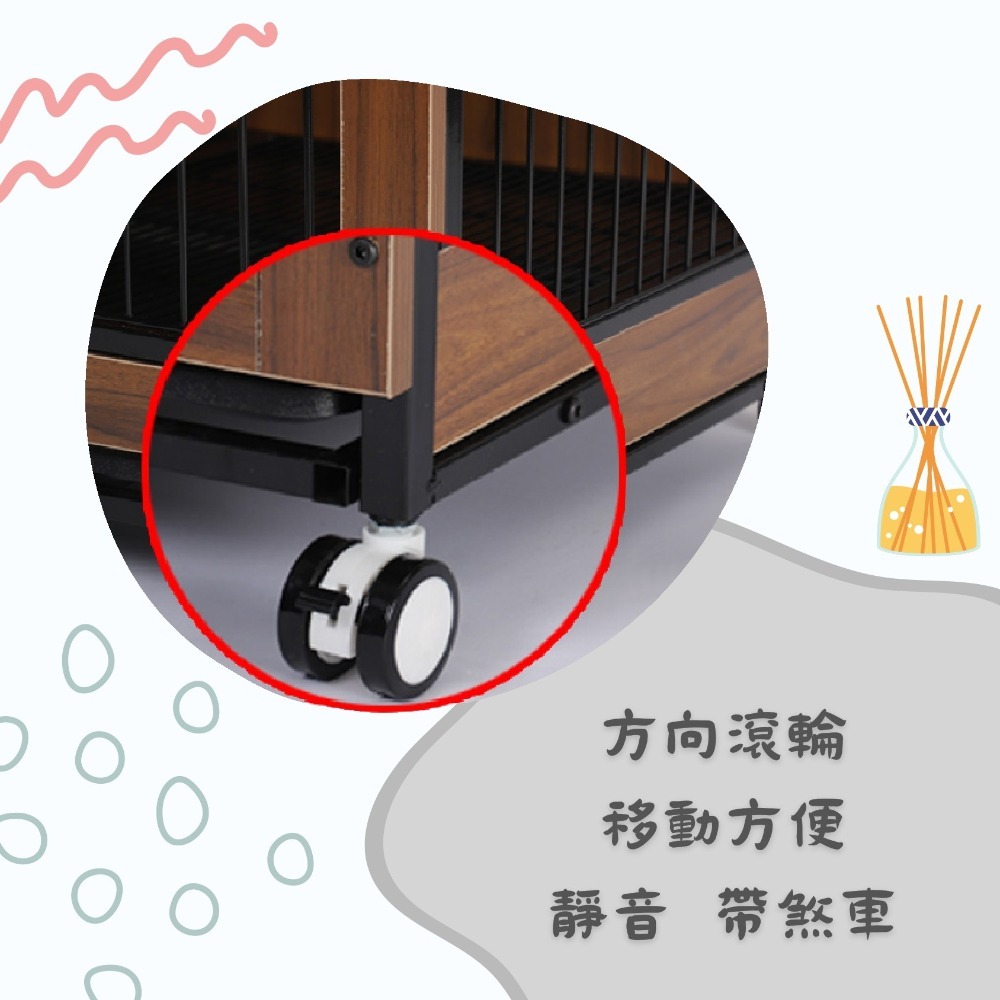 【億品購批發倉】M號寵物辦公桌兩用式狗籠-細節圖3