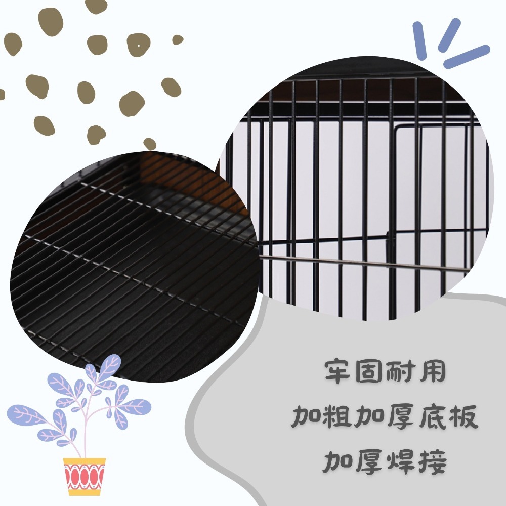 【億品購批發倉】M號寵物辦公桌兩用式狗籠-細節圖6