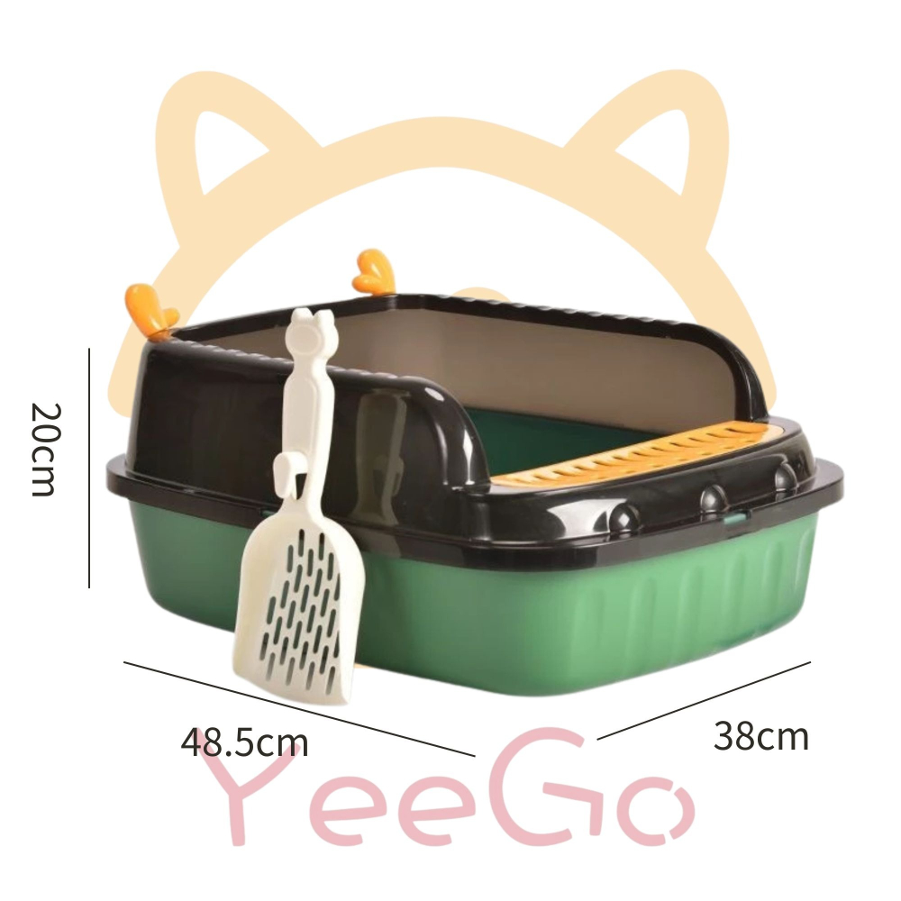 【YeeGo 億購寵物】現貨 鹿角大號造型貓砂盆 貓砂 貓砂盆 防漏砂-細節圖4