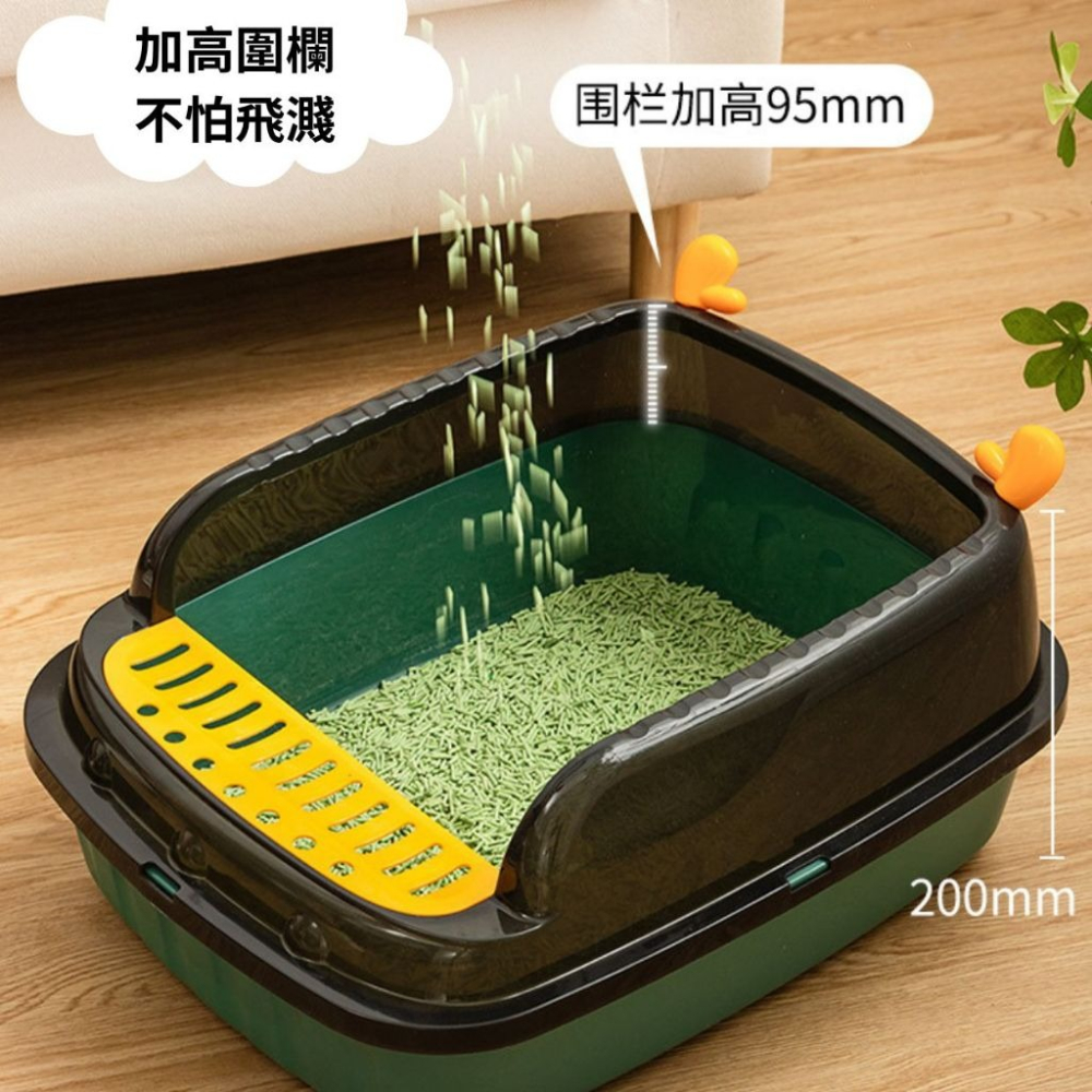 【YeeGo 億購寵物】現貨 鹿角大號造型貓砂盆 貓砂 貓砂盆 防漏砂-細節圖5