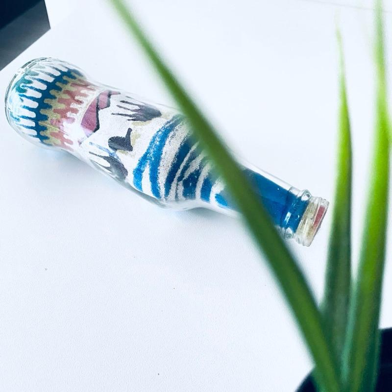 【迷人埃及沙畫瓶】將藍天.駱駝.沙漠裝入瓶中 藝術家手作 限量-細節圖4