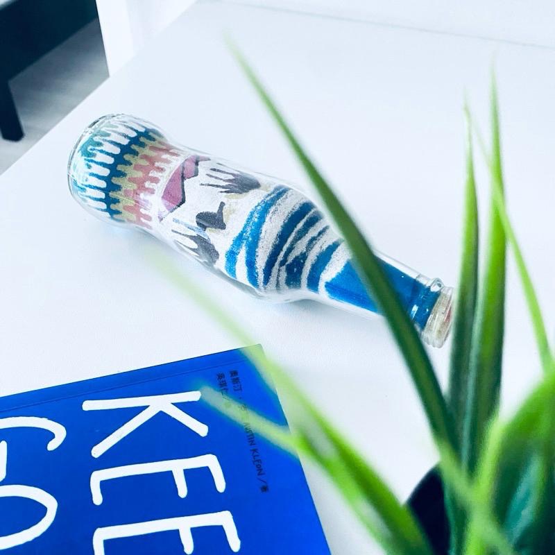 【迷人埃及沙畫瓶】將藍天.駱駝.沙漠裝入瓶中 藝術家手作 限量-細節圖9