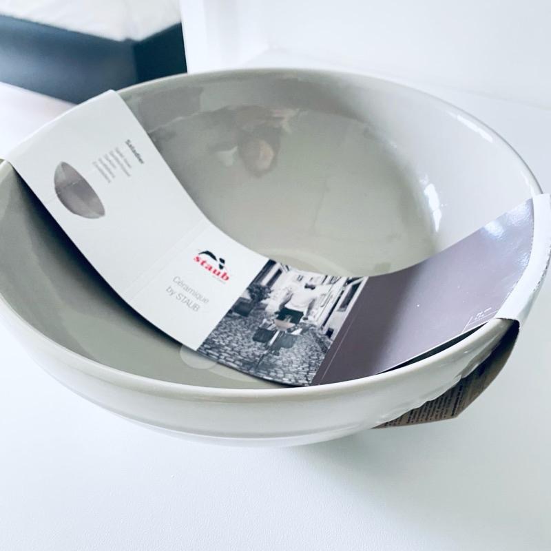 打造黑白大廚餐桌！【法國staub_陶瓷沙拉碗】療癒亞麻色 米其林主廚愛用 葡萄牙-細節圖4