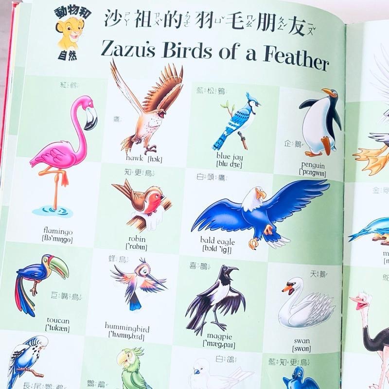 【迪士尼-1000句英檢圖典】迪士尼的歡樂世界童書 雙語繪本 二手童書-細節圖5