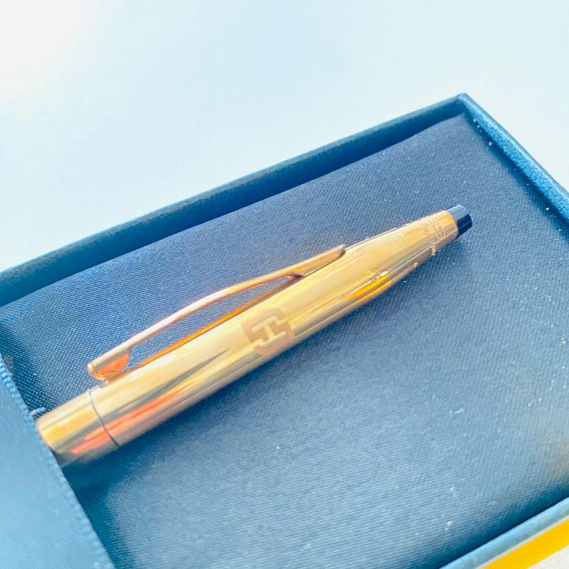【美國高仕_Cross黃金原子筆】百年經典絕版款｜業務簽約神筆！👏銀行財運加持～14K黃金-細節圖4