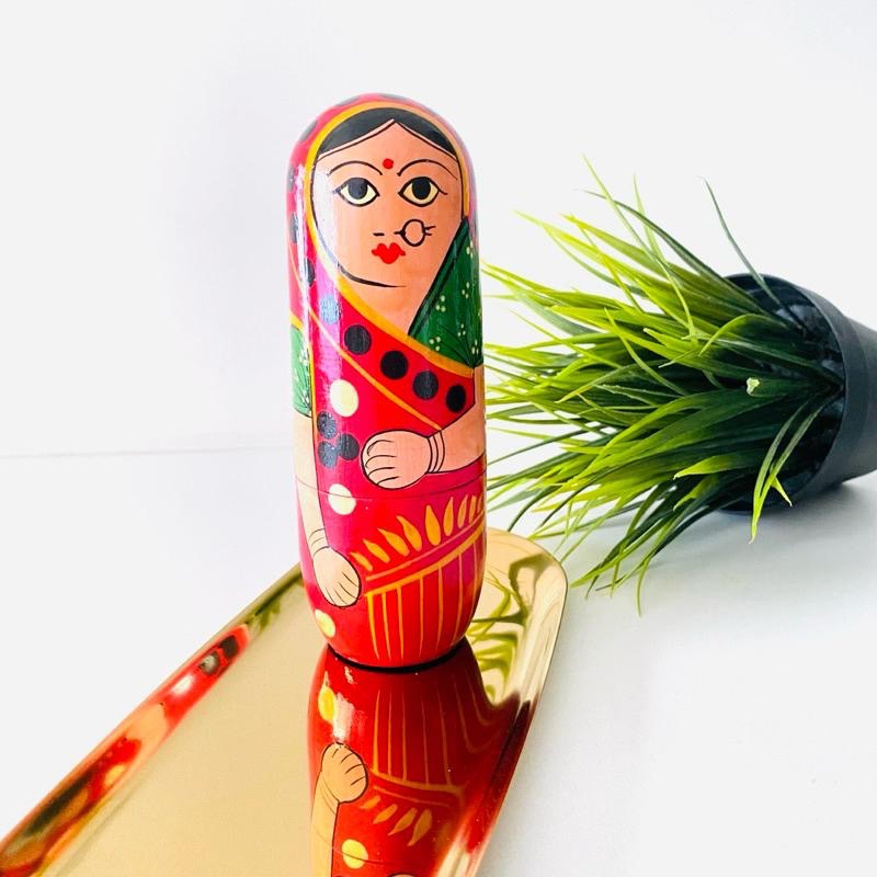 迷人印度！【印度人_茶葉罐組】限量 迷人茶香 阿薩姆紅茶 大吉嶺 木製彩繪罐-細節圖3