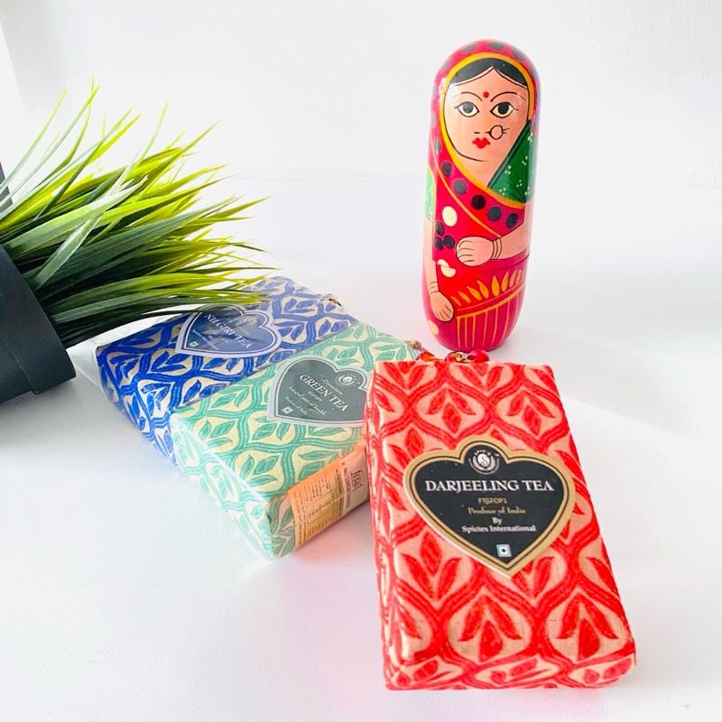 迷人印度！【印度人_茶葉罐組】限量 迷人茶香 阿薩姆紅茶 大吉嶺 木製彩繪罐-細節圖7