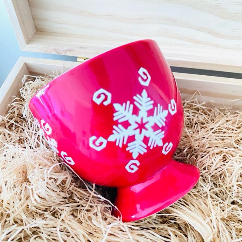 收藏絕美雪花！【Starbucks_雪花馬克杯 】星巴克 蛋形杯 限量 咖啡杯 茶杯 全新-細節圖3