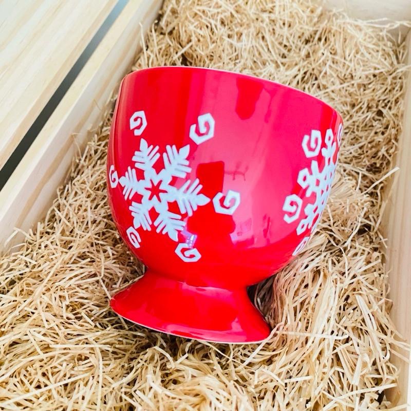 收藏絕美雪花！【Starbucks_雪花馬克杯 】星巴克 蛋形杯 限量 咖啡杯 茶杯 全新-細節圖5