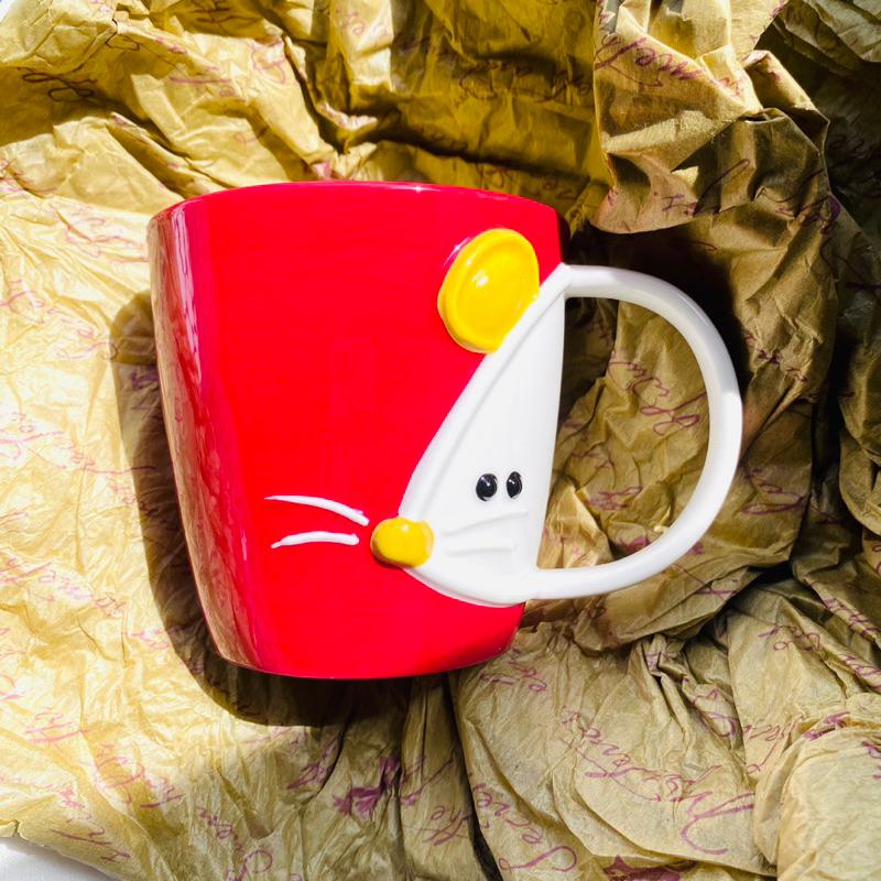 【2007年 星巴克鼠年_生肖馬克杯】招財好運👍絕版限量 全新珍藏釋出-細節圖2