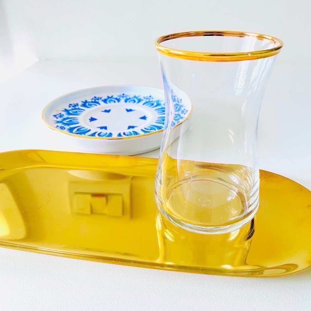 【土耳其鬱金香杯】伊斯坦堡絕美花磚風格 質感水晶茶杯 禮盒-細節圖7