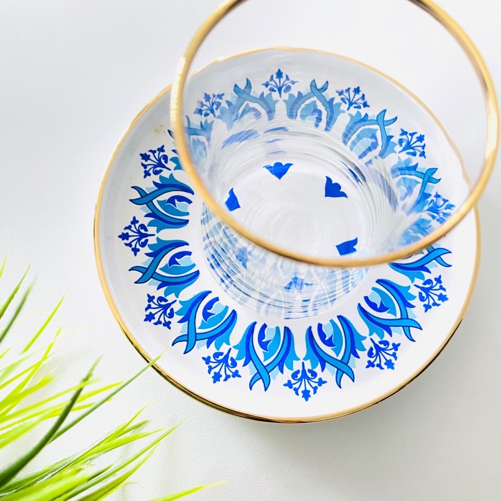 【土耳其鬱金香杯】伊斯坦堡絕美花磚風格 質感水晶茶杯 禮盒-規格圖11