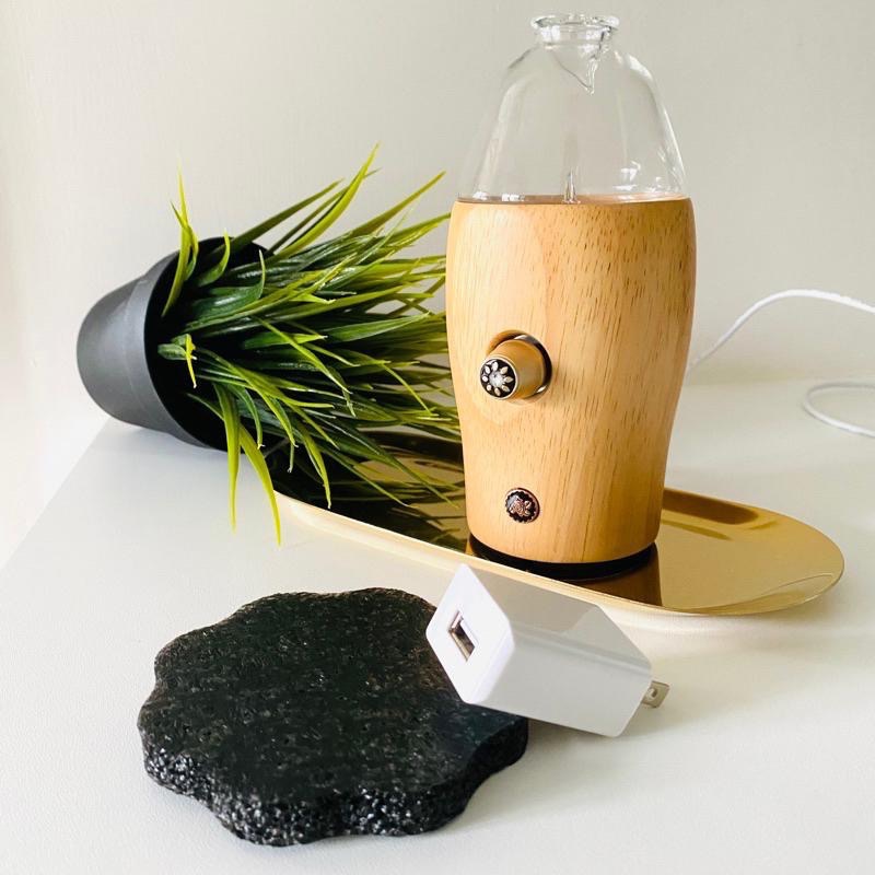 【Just Hearb香草集】原木擴香儀Ⅱ (原色) 無水式 極細緻香霧 精油 薰香儀 全新-細節圖4