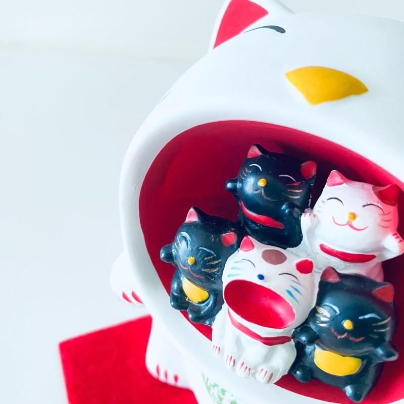 看了好心情！【日本_大嘴福氣貓】好運擺設 👋 財富聚寶盆｜招財貓 存錢筒 禮物-細節圖3