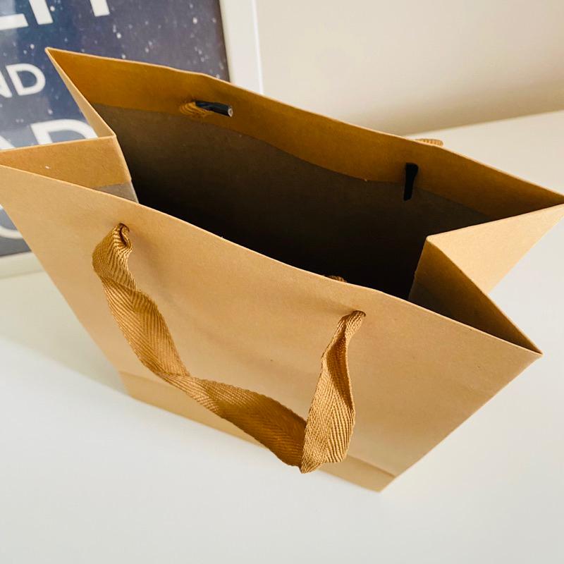 【台灣製造】厚磅牛皮紙袋20入  質感禮物袋 文具袋 包裝手提袋-細節圖2